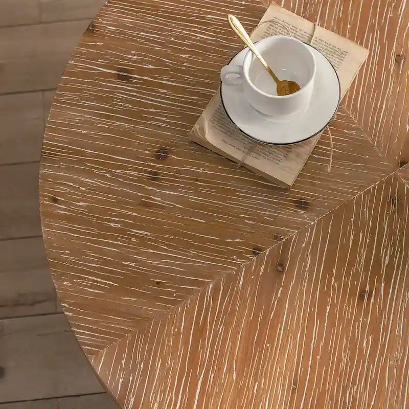 31,29 Table Basse Ronde Moderne Rétro avec Jonction