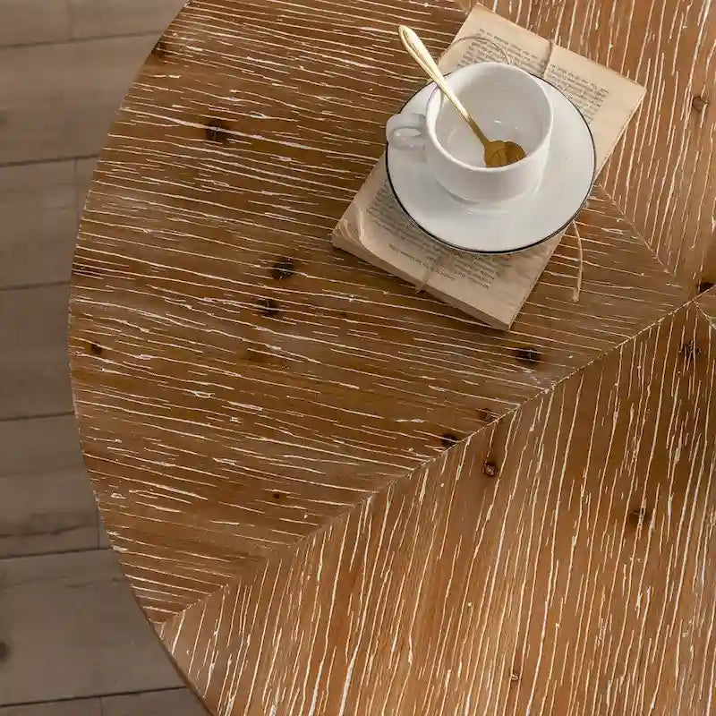 31,29 Table Basse Ronde Moderne Rétro avec Jonction