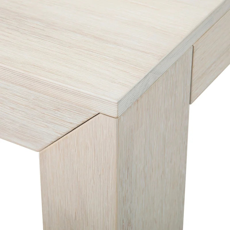 Table d'angle carrée moderne Planche et Poutre - 32