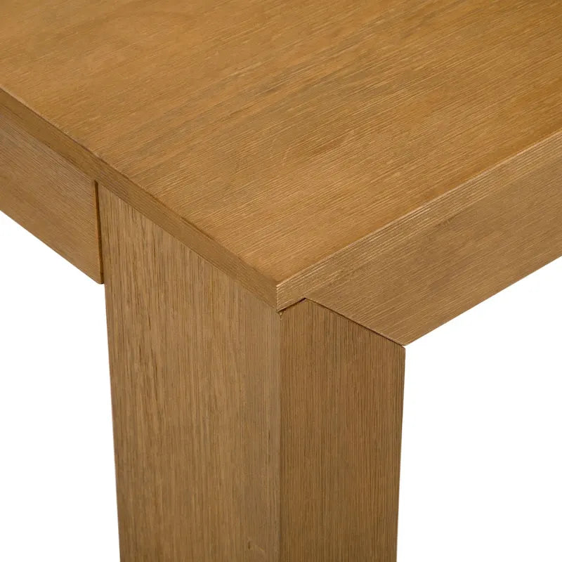 Table d'angle carrée moderne Planche et Poutre - 32