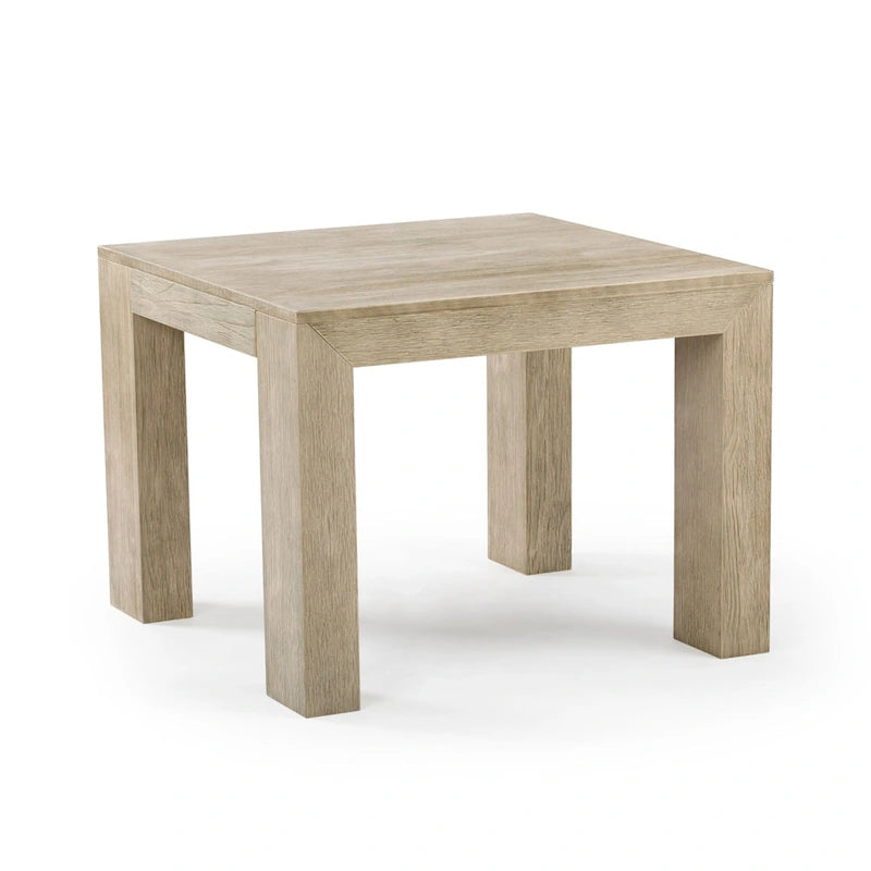 Table d'angle carrée moderne Planche et Poutre - 32