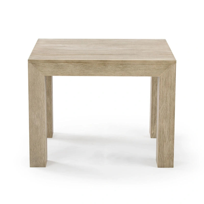 Table d'angle carrée moderne Planche et Poutre - 32