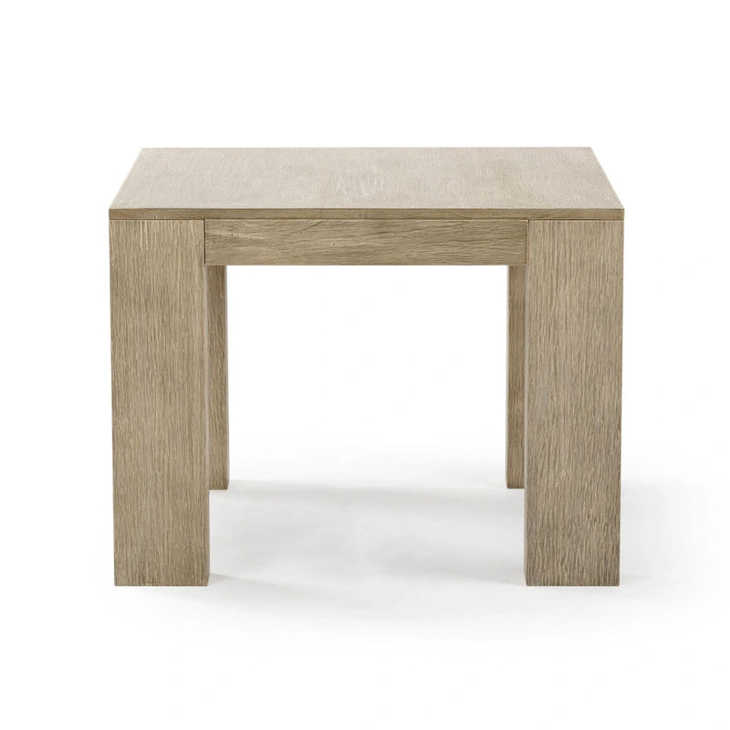 Table d'angle carrée moderne Planche et Poutre - 32