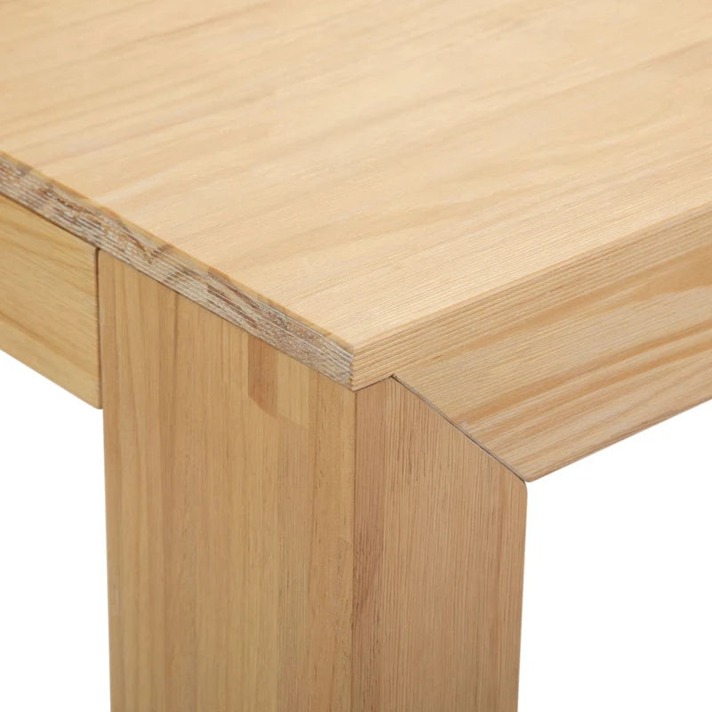 Table d'angle carrée moderne Planche et Poutre - 32