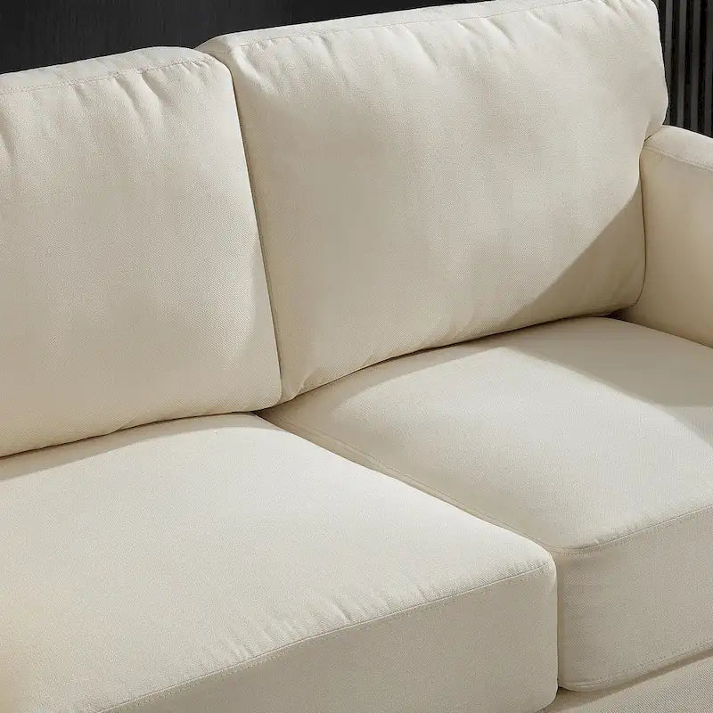 Morden Fort Canapé double moderne à accoudoirs, canapé à assise profonde, coussins de dossier rembourrés, tissu d'ameublement durable