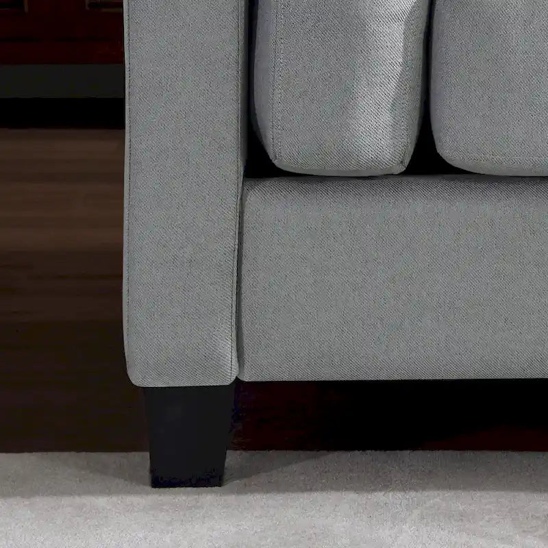 Morden Fort Canapé double moderne à accoudoirs, canapé à assise profonde, coussins de dossier rembourrés, tissu d'ameublement durable