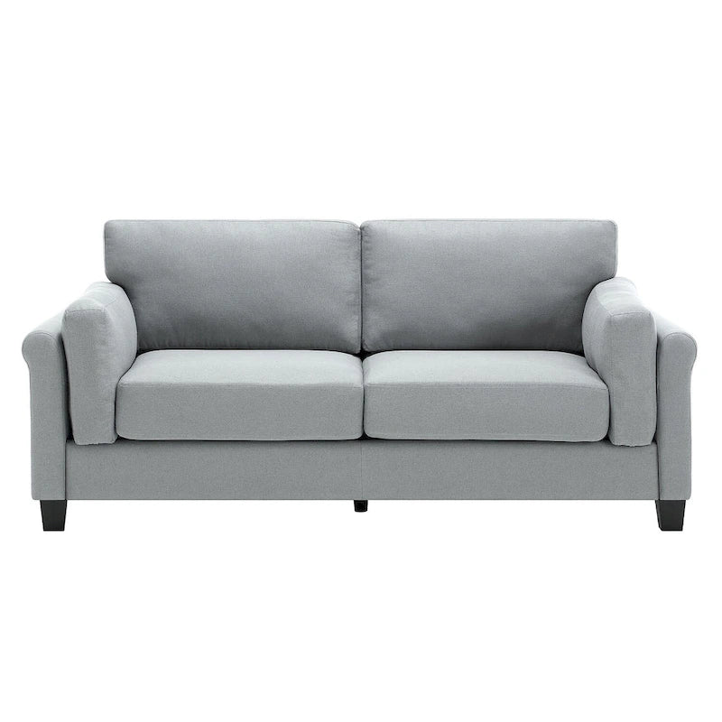Morden Fort Canapé double moderne à accoudoirs, canapé à assise profonde, coussins de dossier rembourrés, tissu d'ameublement durable