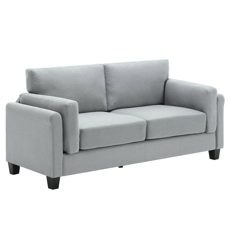 Morden Fort Canapé double moderne à accoudoirs, canapé à assise profonde, coussins de dossier rembourrés, tissu d'ameublement durable