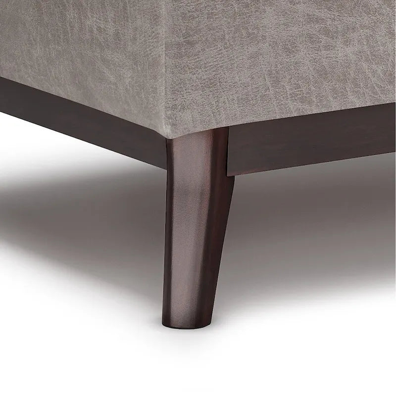 WYNDENHALL Ethan Pouf de table rectangulaire style moderne du milieu du siècle, 34 pouces de large