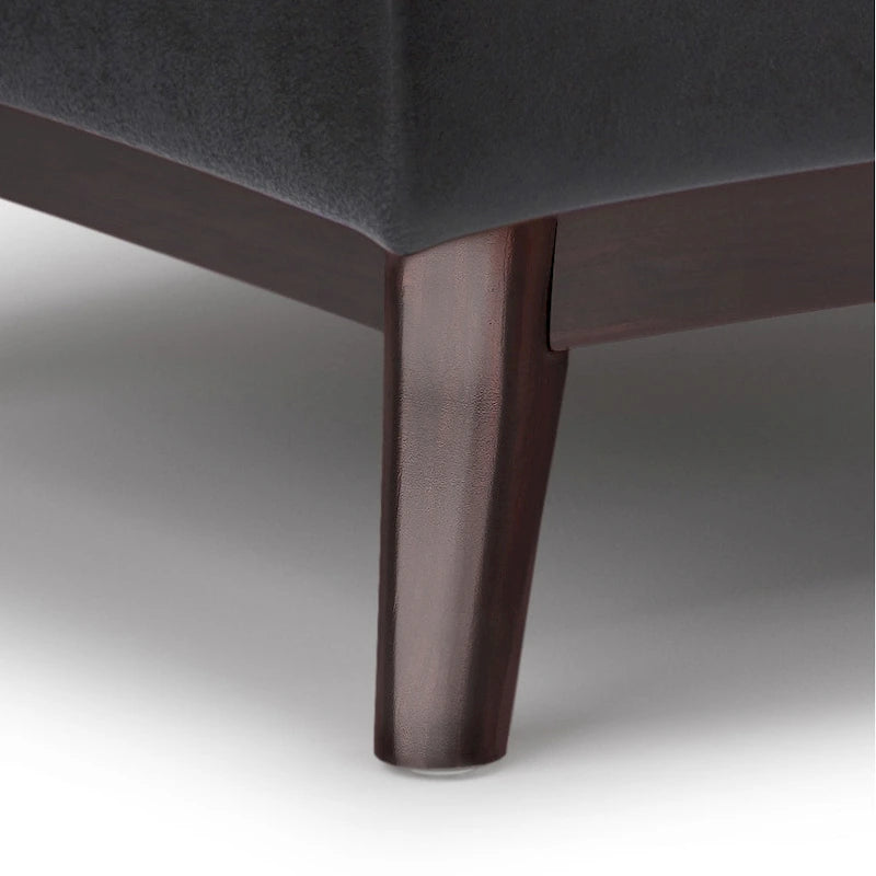 WYNDENHALL Ethan Pouf de table rectangulaire style moderne du milieu du siècle, 34 pouces de large