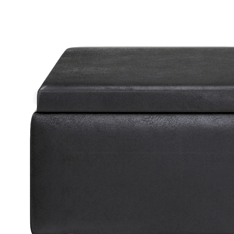 WYNDENHALL Ethan Pouf de table rectangulaire style moderne du milieu du siècle, 34 pouces de large