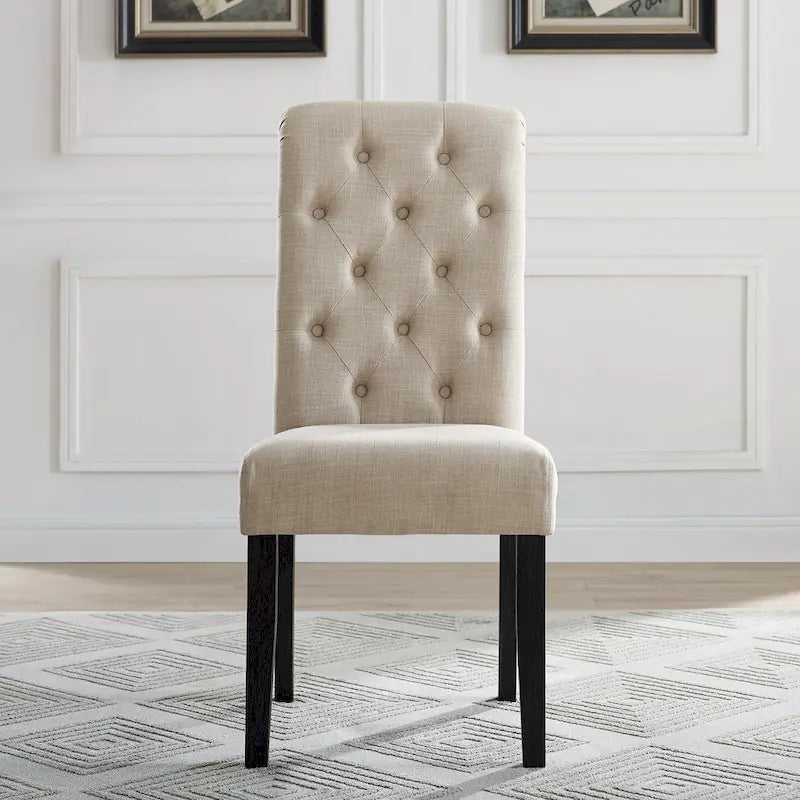 Ensemble de salle à manger 7 pièces en bois finition noir antique Leviton de Roundhill Furniture