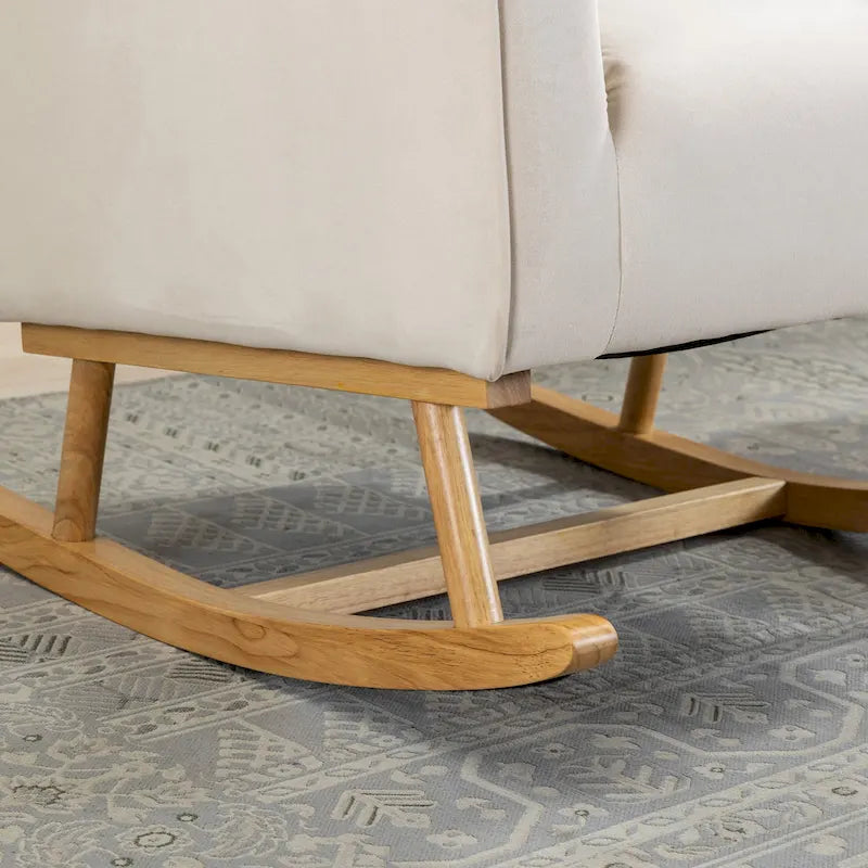 Fauteuil à bascule capitonné Fauteuil à bascule d'appoint