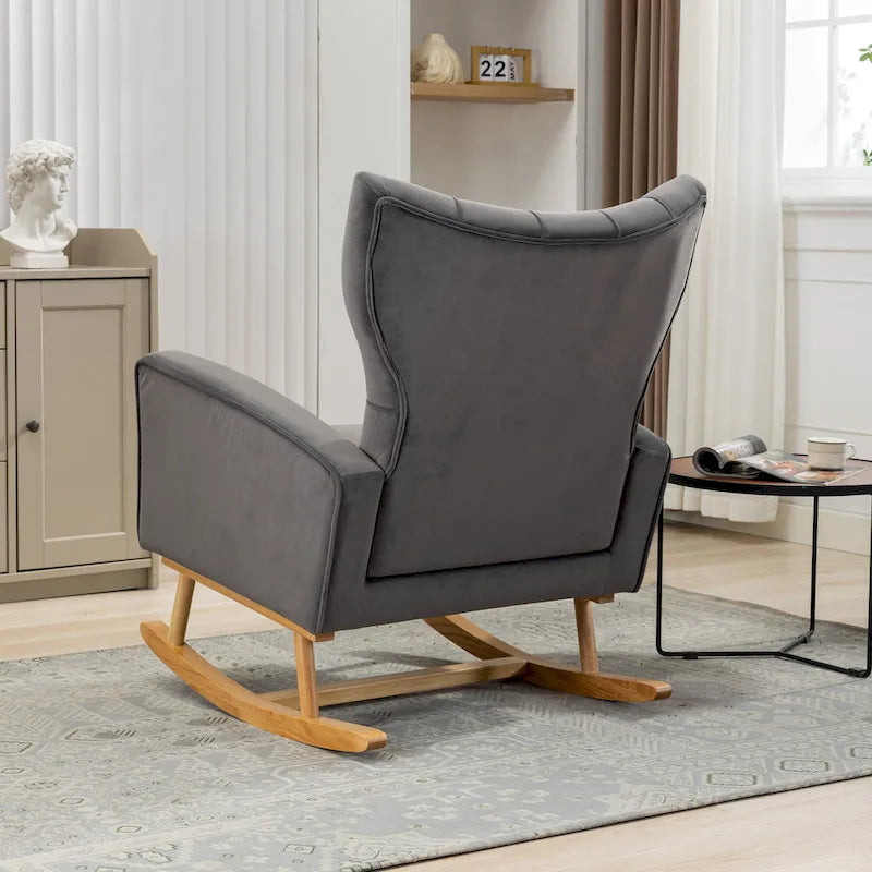 Fauteuil à bascule capitonné Fauteuil à bascule d'appoint