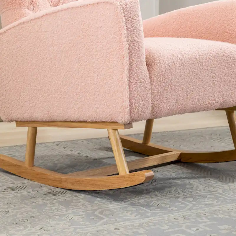 Fauteuil à bascule capitonné Fauteuil à bascule d'appoint