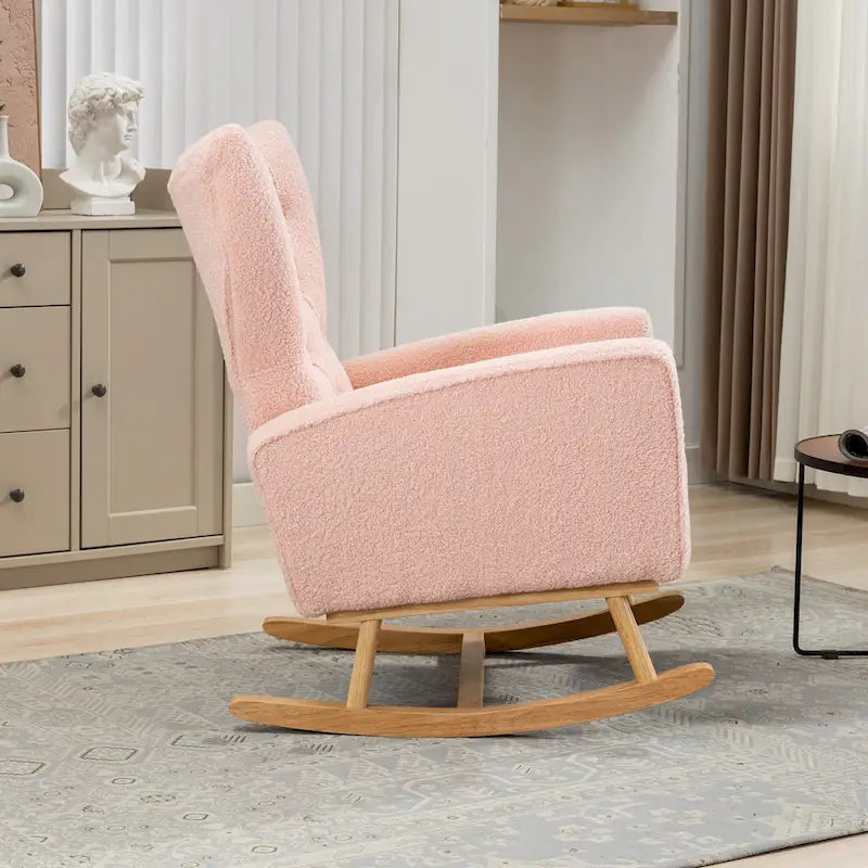 Fauteuil à bascule capitonné Fauteuil à bascule d'appoint