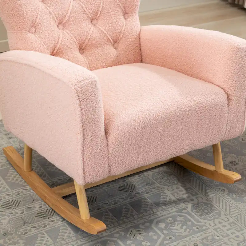Fauteuil à bascule capitonné Fauteuil à bascule d'appoint