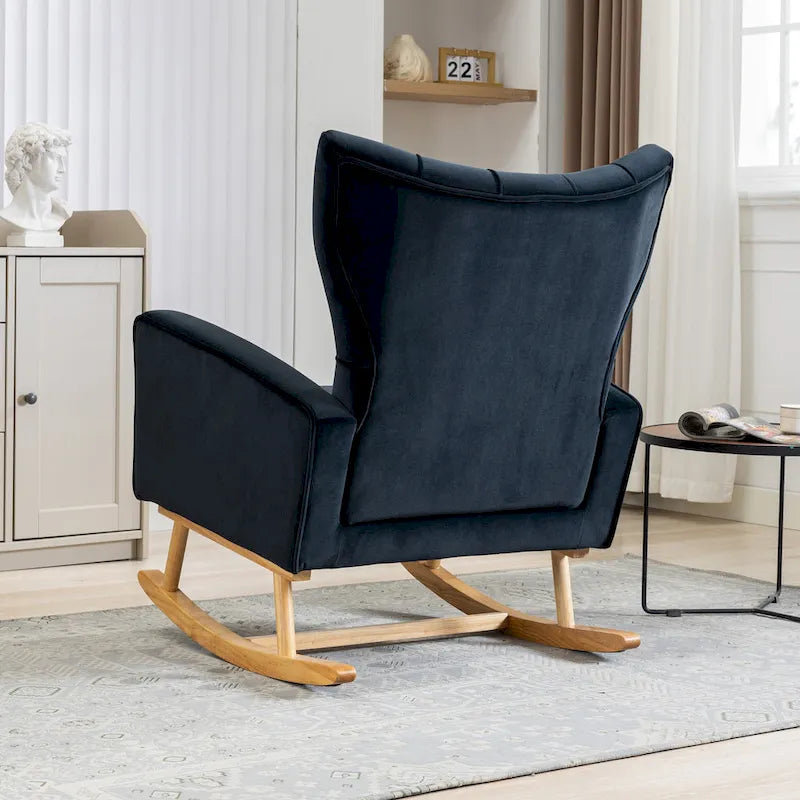 Fauteuil à bascule capitonné Fauteuil à bascule d'appoint