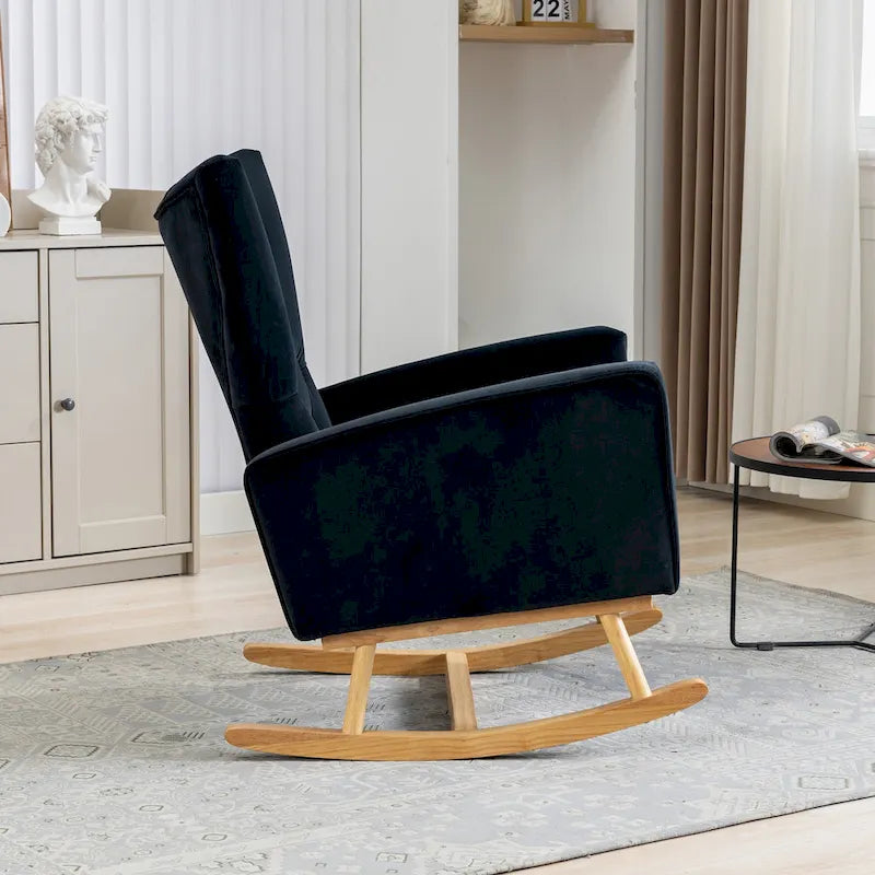 Fauteuil à bascule capitonné Fauteuil à bascule d'appoint