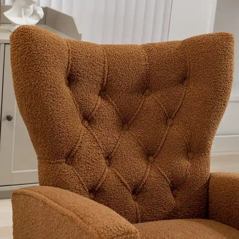 Fauteuil à bascule capitonné Fauteuil à bascule d'appoint