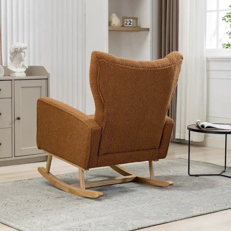 Fauteuil à bascule capitonné Fauteuil à bascule d'appoint