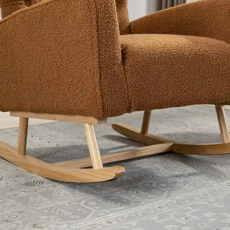 Fauteuil à bascule capitonné Fauteuil à bascule d'appoint