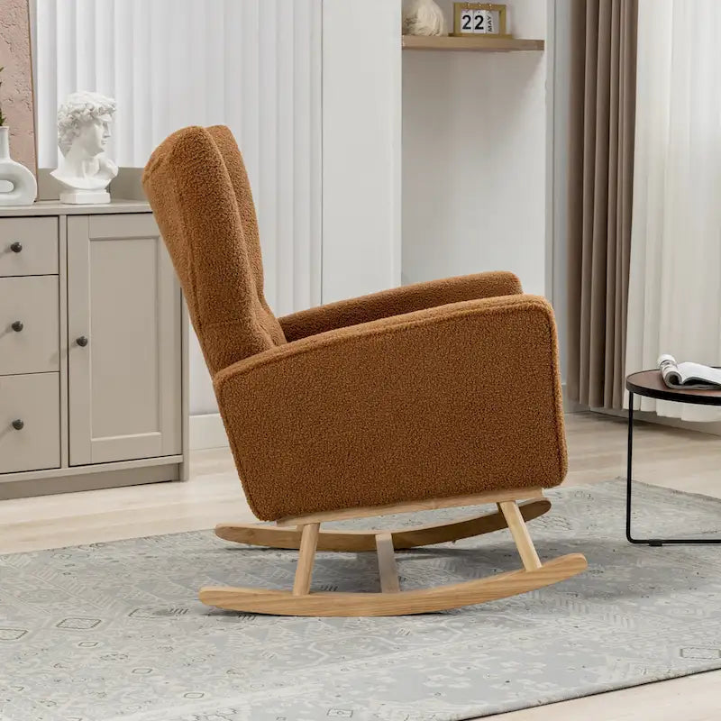 Fauteuil à bascule capitonné Fauteuil à bascule d'appoint
