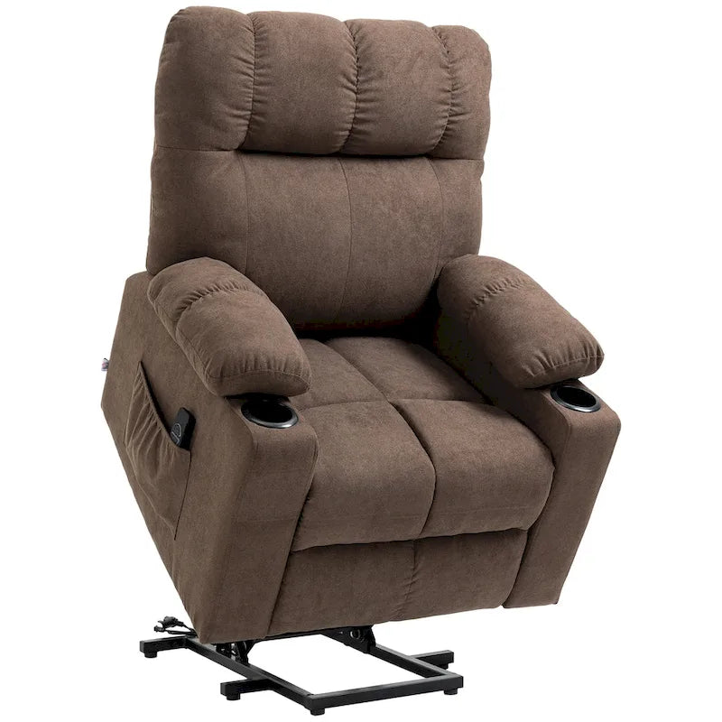 Fauteuil inclinable électrique HOMCOM pour personnes âgées, fauteuil inclinable surdimensionné avec télécommande pour salon