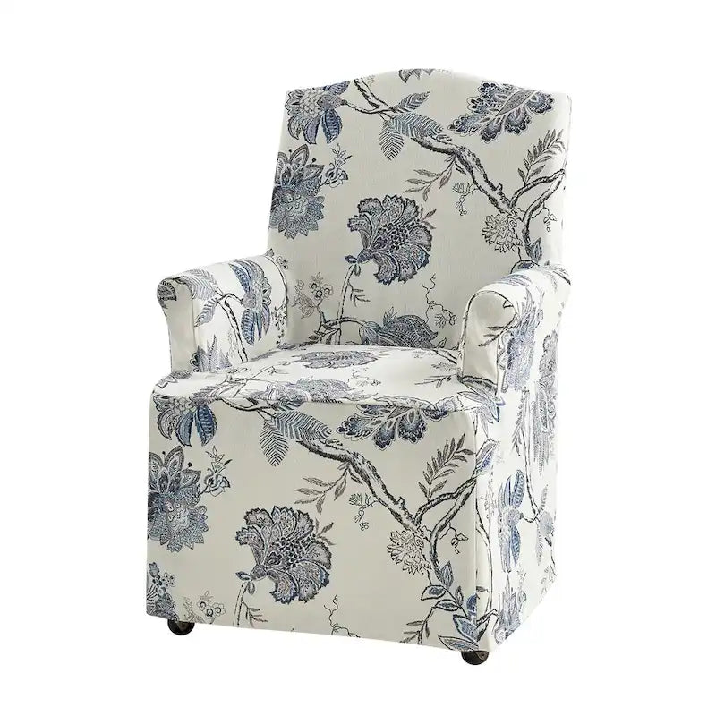 Chaise de salle à manger déhoussable et rembourrée Alethea avec pieds en bois massif par HULALA HOME