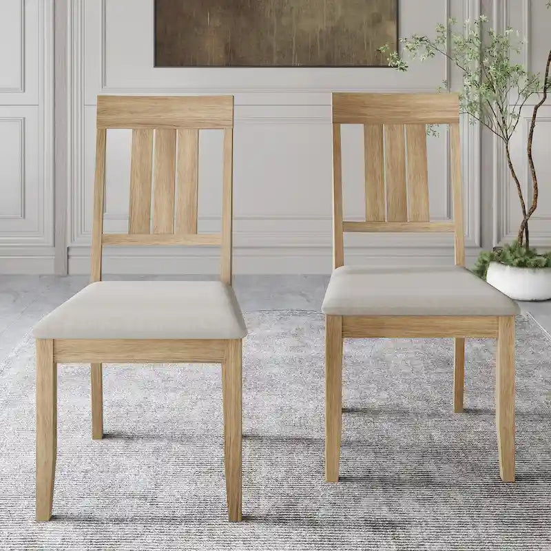 Chaises de salle à manger classiques en bois CraftPorch (lot de 2) - S.O.