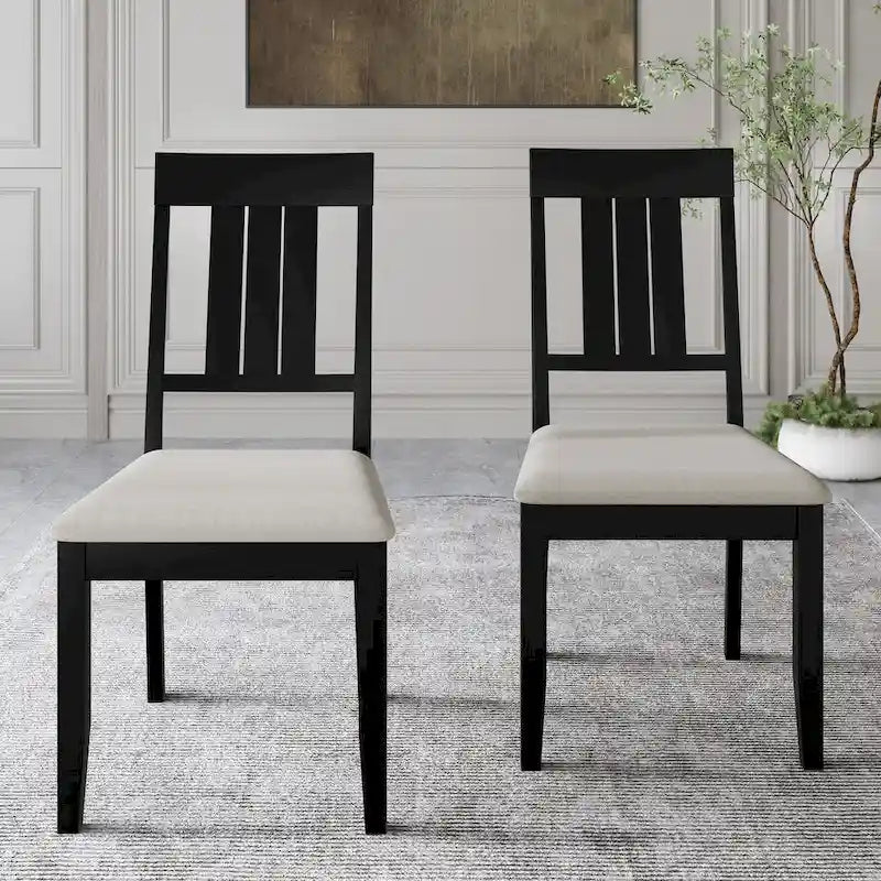 Chaises de salle à manger classiques en bois CraftPorch (lot de 2) - S.O.