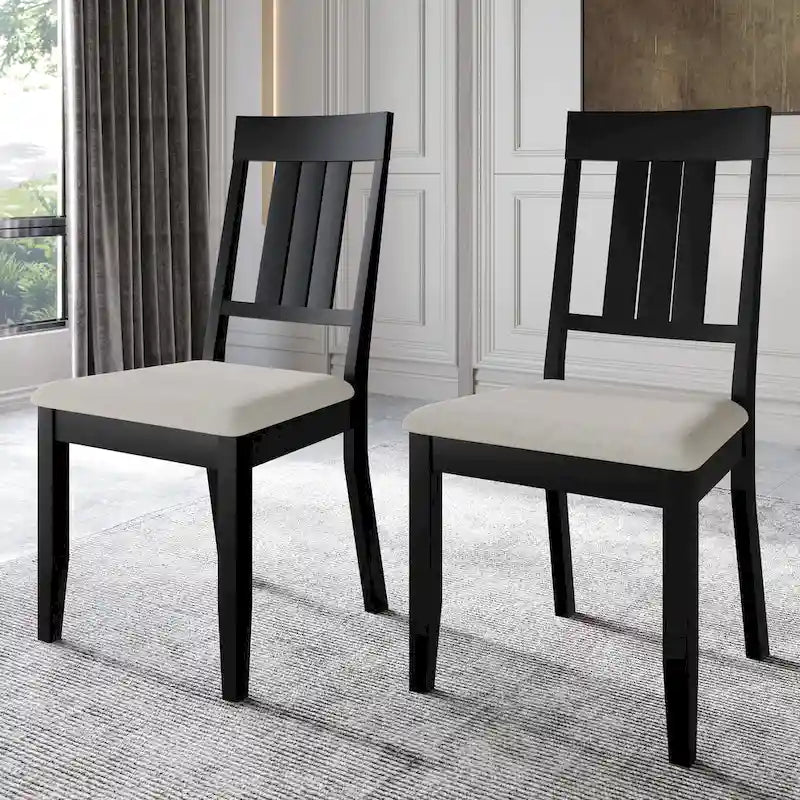 Chaises de salle à manger classiques en bois CraftPorch (lot de 2) - S.O.