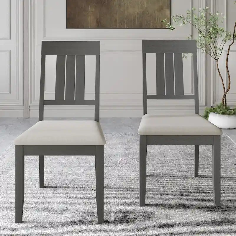 Chaises de salle à manger classiques en bois CraftPorch (lot de 2) - S.O.