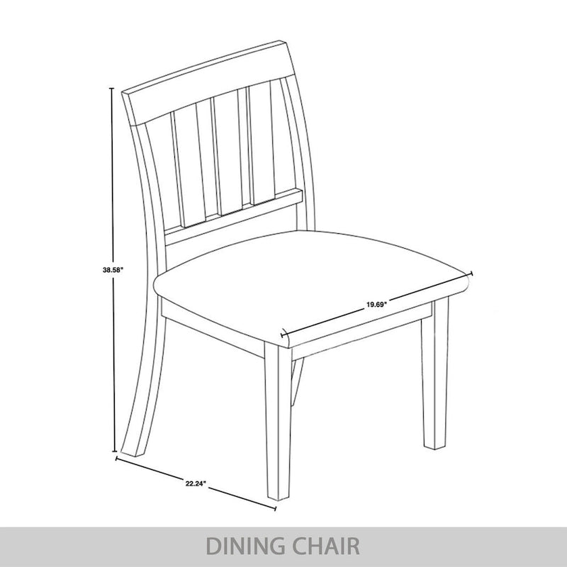 Chaises de salle à manger classiques en bois CraftPorch (lot de 2) - S.O.
