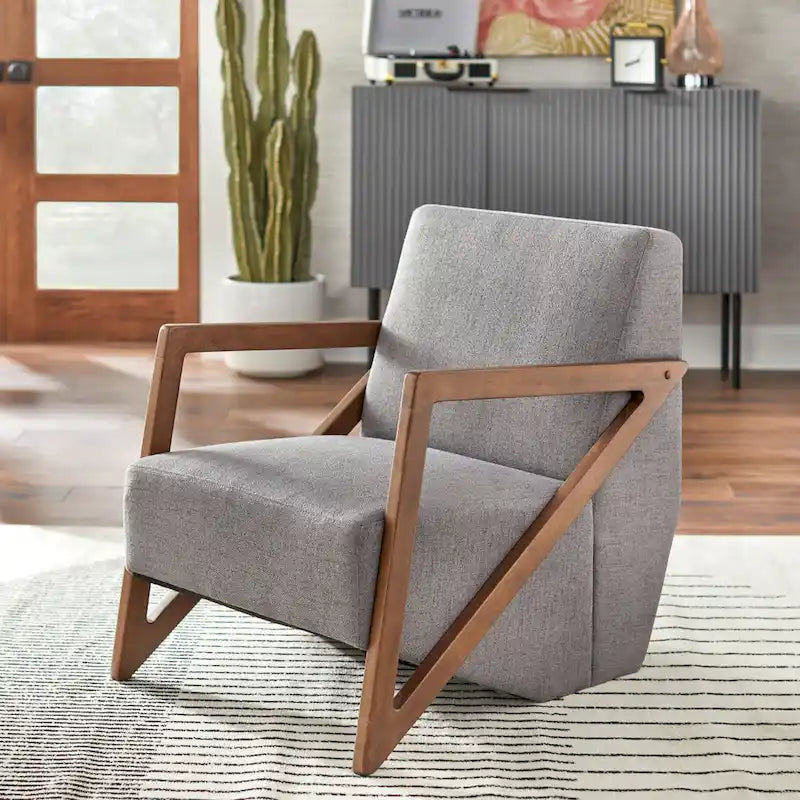 Chaise triangulaire du milieu du siècle Simple Living Pamela