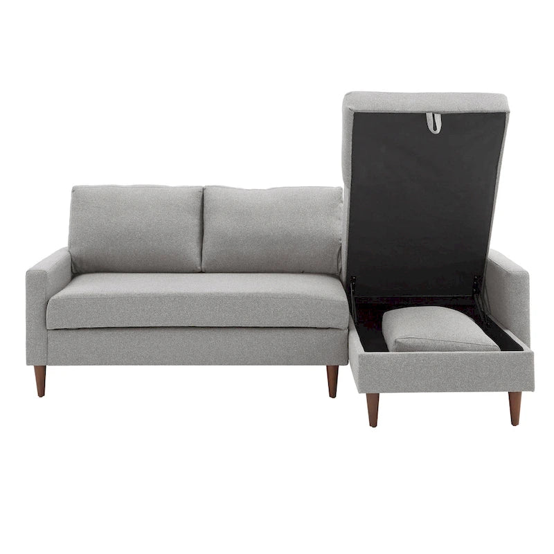 Canapé convertible Parker avec méridienne de rangement à droite iNSPIRE Q Modern