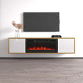 Meuble TV 65" pour cheminée électrique Goldie BL-EF