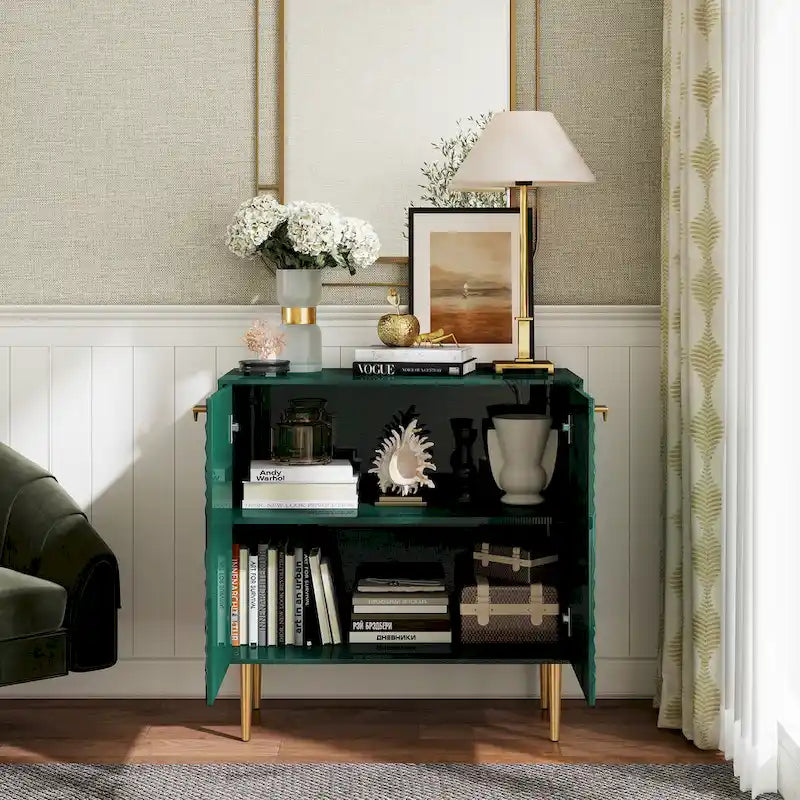 Clihome Armoire de rangement d'appoint à 2 portes