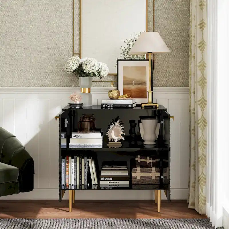 Clihome Armoire de rangement d'appoint à 2 portes