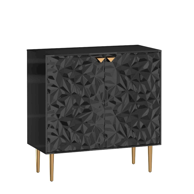 Clihome Armoire de rangement d'appoint à 2 portes