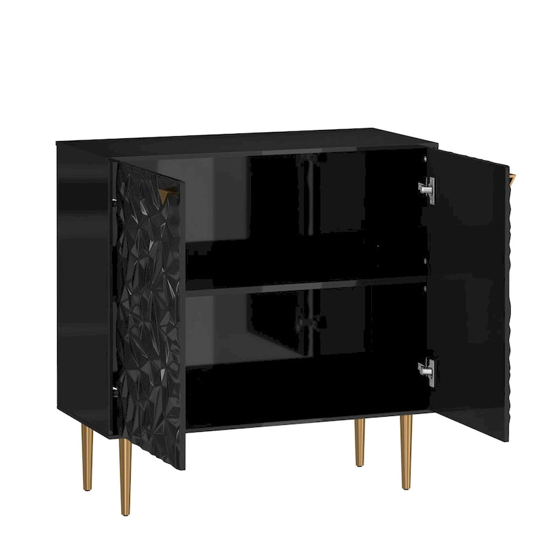 Clihome Armoire de rangement d'appoint à 2 portes