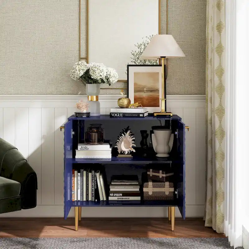 Clihome Armoire de rangement d'appoint à 2 portes