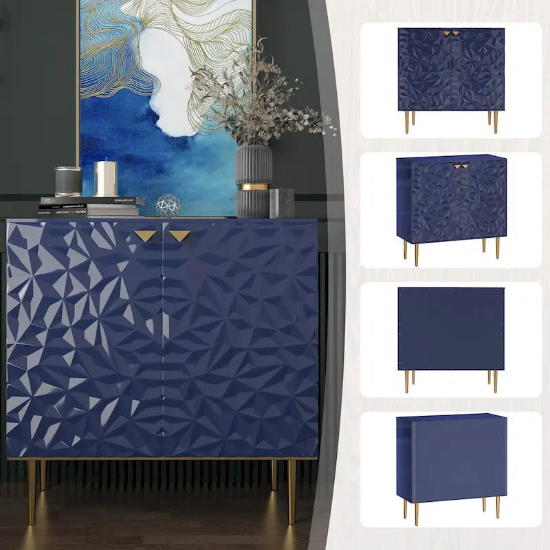 Clihome Armoire de rangement d'appoint à 2 portes