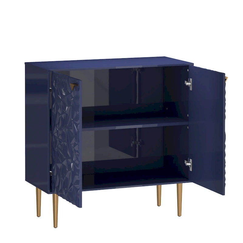 Clihome Armoire de rangement d'appoint à 2 portes