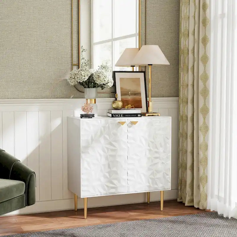 Clihome Armoire de rangement d'appoint à 2 portes