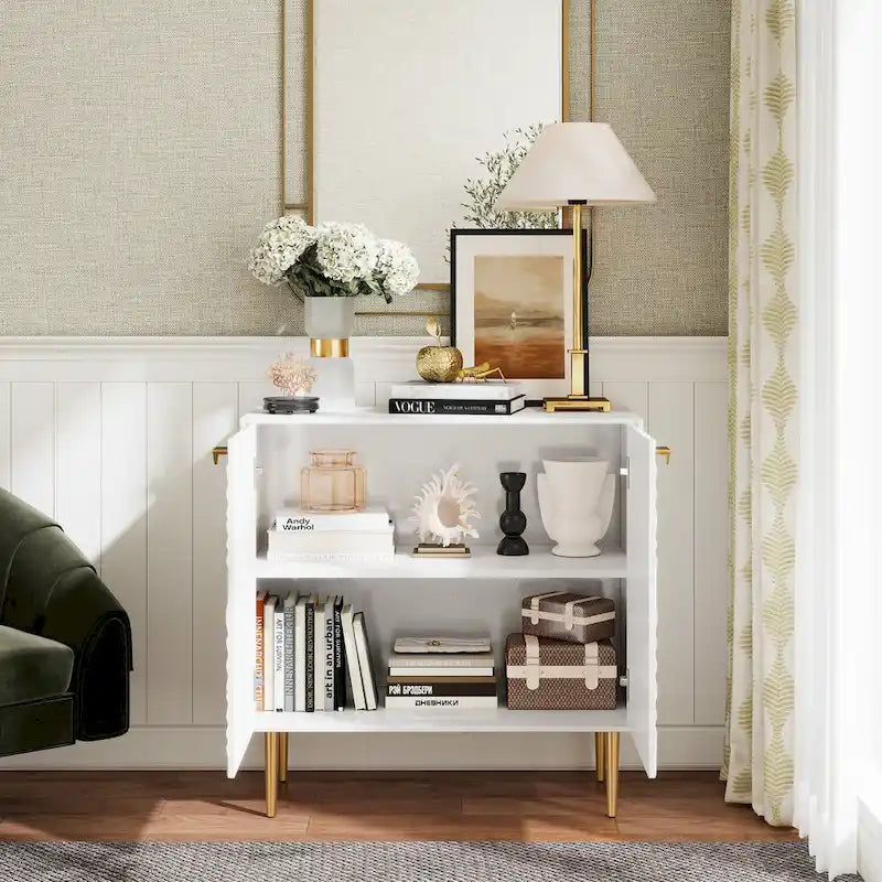 Clihome Armoire de rangement d'appoint à 2 portes