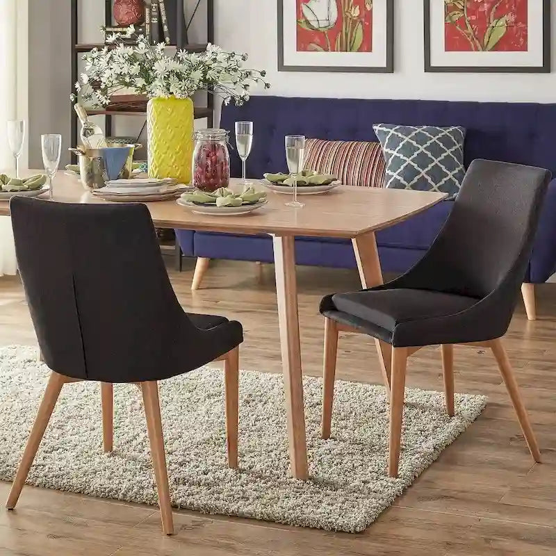Chaise de salle à manger Sasha à dossier barillet en chêne (ensemble de 2) par iNSPIRE Q Modern - Ensemble de 2