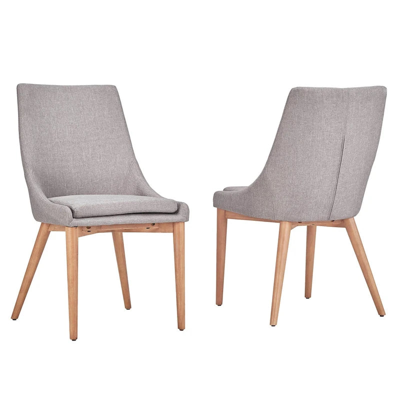 Chaise de salle à manger Sasha à dossier barillet en chêne (ensemble de 2) par iNSPIRE Q Modern - Ensemble de 2