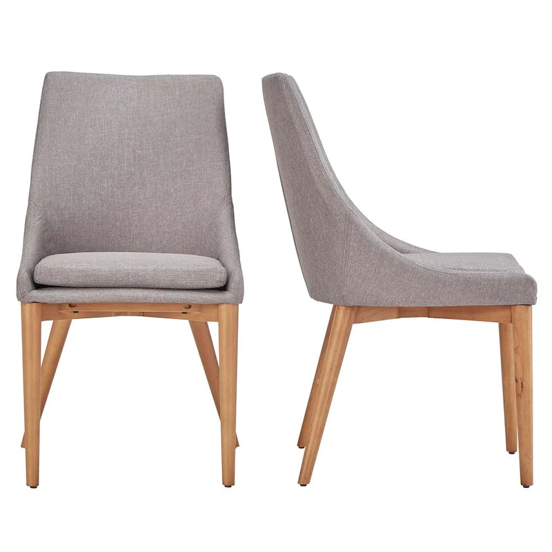 Chaise de salle à manger Sasha à dossier barillet en chêne (ensemble de 2) par iNSPIRE Q Modern - Ensemble de 2