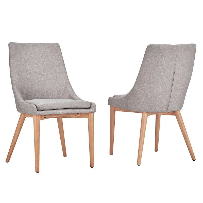 Chaise de salle à manger Sasha à dossier barillet en chêne (ensemble de 2) par iNSPIRE Q Modern - Ensemble de 2